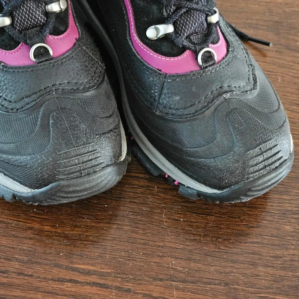 Columbia Omni-Heat 200g Waterproof Winter Snow Boots Black Pink Womens 6.5